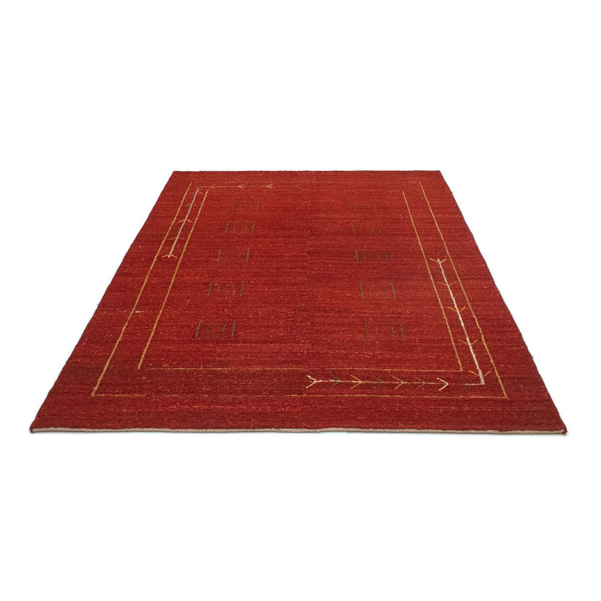 Gabbeh Teppich - Perser 197 x 144 cm - rot