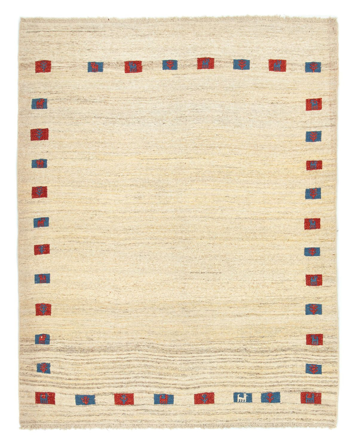 Tapis Gabbeh - Persan - 196 x 156 cm - beige