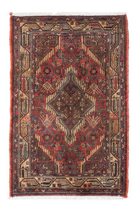 Tapis persan - Nomadic - 116 x 77 cm - rouge foncé