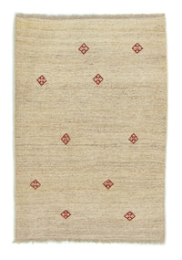 Tapis Gabbeh - Persan - 145 x 100 cm - beige