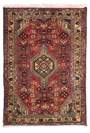 Perserteppich - Nomadic 87 x 62 cm - dunkelrot