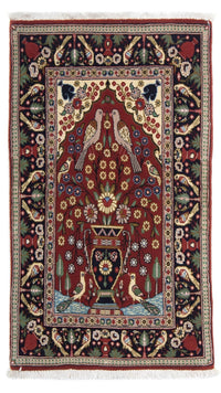 Tapis persan - Classique - 104 x 63 cm - rouge foncé
