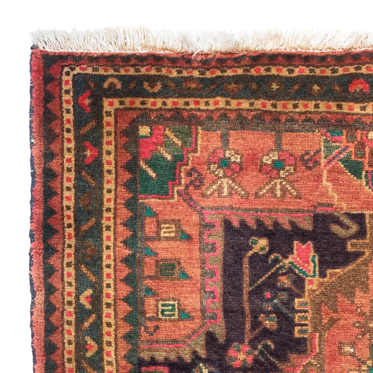 Perserteppich - Nomadic 130 x 90 cm - hellrot