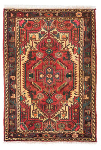 Tapis persan - Nomadic - 128 x 85 cm - rouge