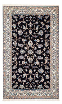 Tapis persan - Nain - Premium - 208 x 127 cm - bleu foncé