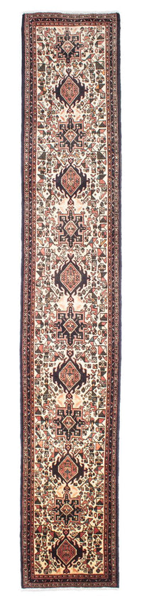 Tapis de couloir Tapis persan - Nomadic - 389 x 70 cm - beige