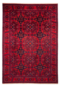 Tappeto afgano - Kunduz - 282 x 200 cm - rosso scuro