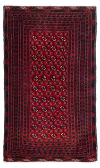 Tapis Belutsch - 186 x 119 cm - rouge foncé