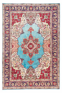 Tapis persan - Tabriz - 300 x 203 cm - turquoise