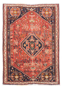 Tapis persan - Nomadic - 136 x 92 cm - rouge foncé