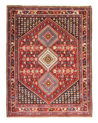 Tapis persan - Nomadic - 200 x 159 cm - rouge