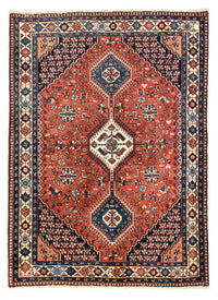 Tapis persan - Nomadic - 195 x 145 cm - rouge