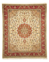 Tapis de Tabriz - 50 rangs Tapis 204x251cm - Tapis persan - beige - Rectangle / Beige / 204 x 251 cm Rectangle