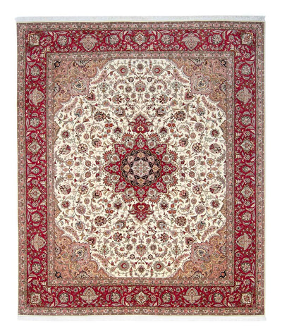Tapis de Tabriz - 50 Raj 250x300cm - Tapis persan - rouge