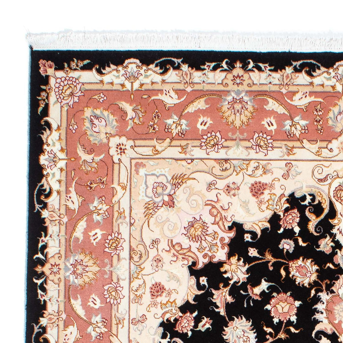 Täbriz - 50 Raj Teppich 173x233cm - Perserteppich - dunkelblau