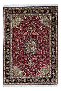 Tapis persan - Tabriz - Royal - 213 x 152 cm - rouge foncé