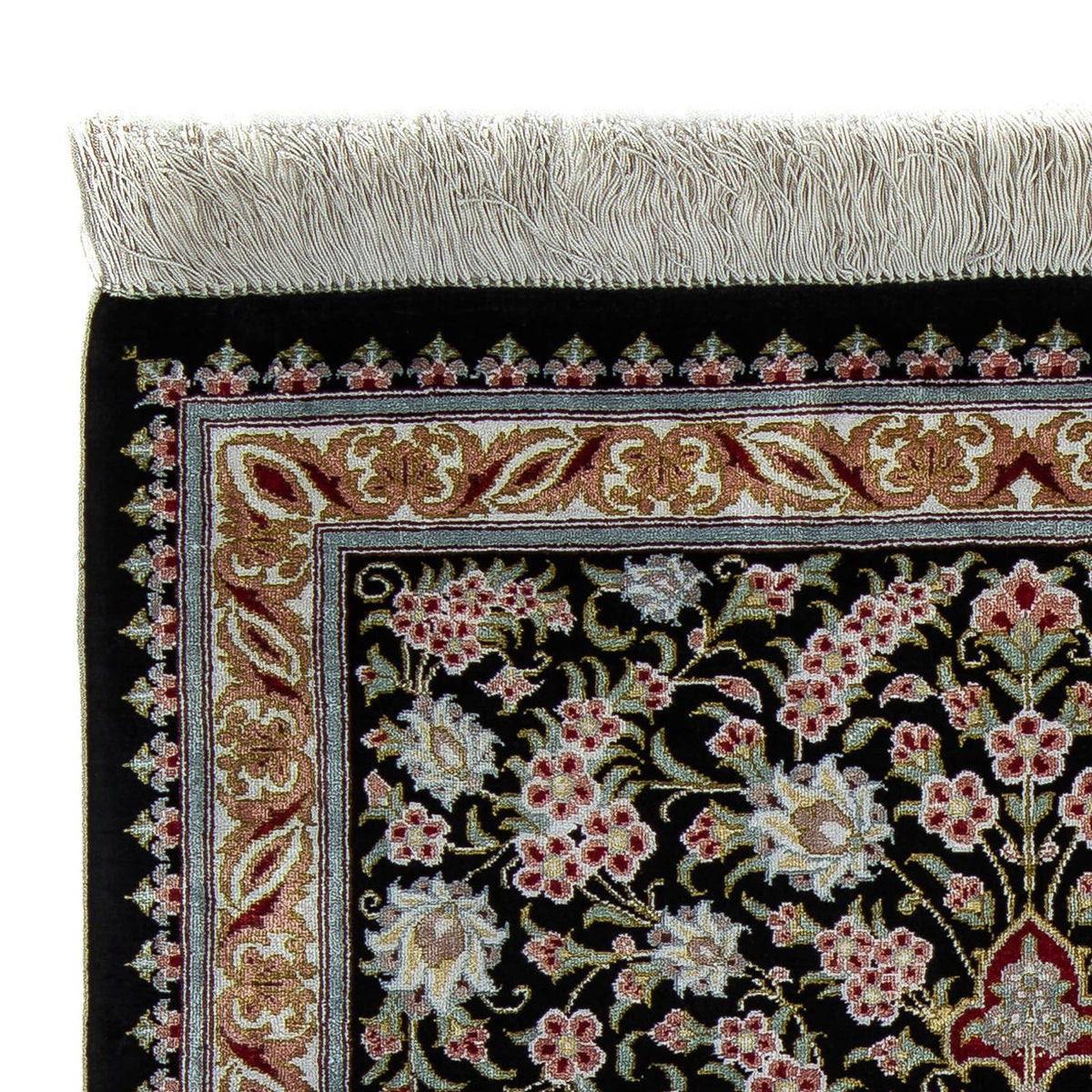 Qom Tappeto 57x89cm - Tappeto persiano - blu scuro