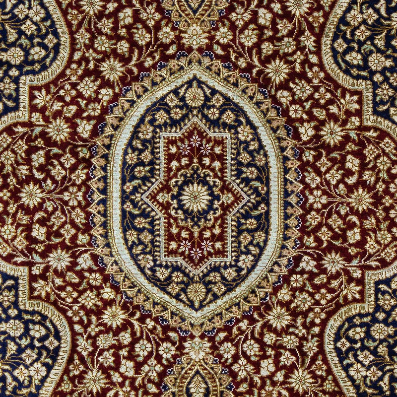 Perserteppich - Ghom 93 x 60 cm - dunkelblau