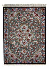 Tapis persan - Ghom - 77 x 56 cm - multicolore
