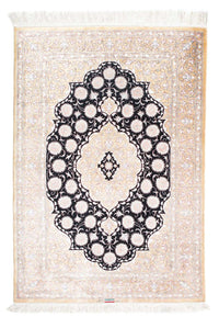 Tapis persan - Ghom - 113 x 77 cm - beige