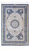 Ghom Teppich 73x111cm - Perserteppich - Rechteckig / Blau / 73 x 111 cm Rechteckig