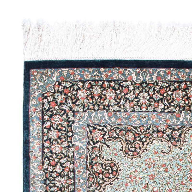 Perserteppich - Ghom 121 x 77 cm - dunkelblau
