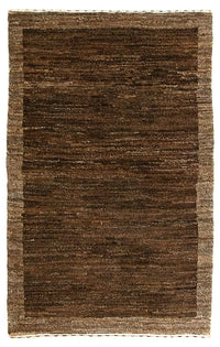 Tappeto Gabbeh - Indus - 96 x 62 cm - marrone scuro