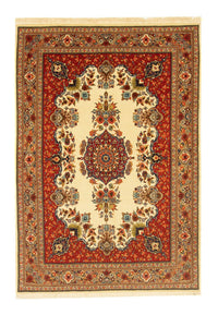 Tapis persan - Ghom - 151 x 105 cm - beige