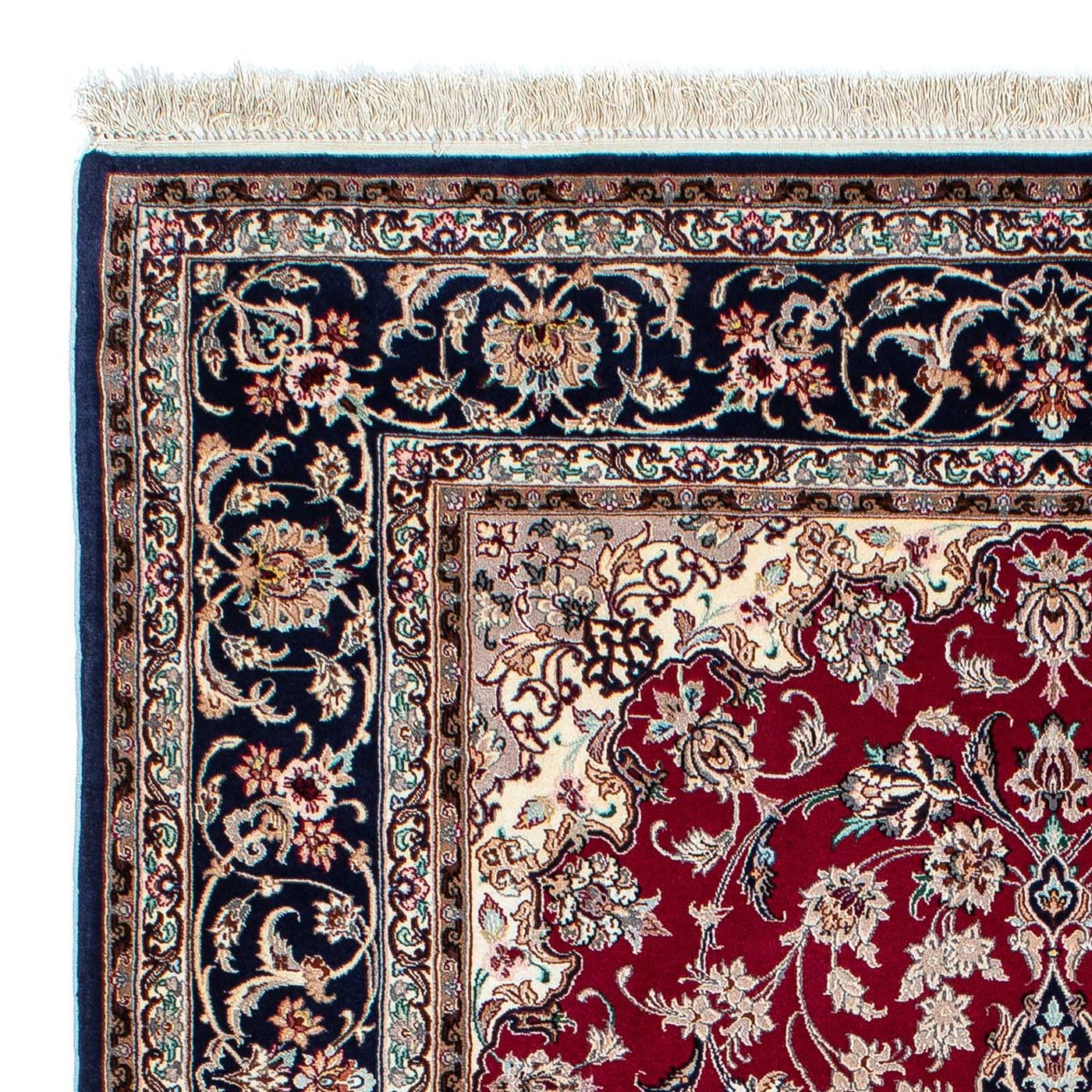 Tapis de Qom en soie Tapis 200x130cm - Tapis persan