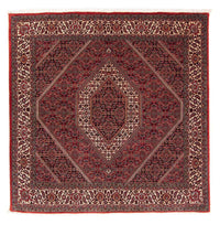 Tapis persan - Bidjar carré  - 152 x 148 cm - rouge foncé