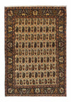 Tapis de Qom en soie Tapis 135x195cm - Tapis persan - Rectangle / Beige clair / 135 x 195 cm Rectangle
