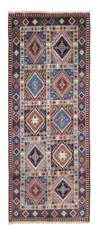 Tapis de couloir Tapis persan - Nomadic - 203 x 81 cm - bleu