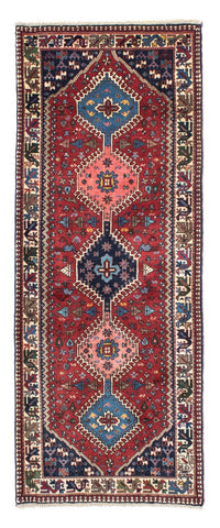 Tapis de couloir Tapis persan - Nomadic - 197 x 80 cm - rouge foncé