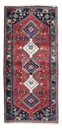Tapis de couloir Tapis persan - Nomadic - 196 x 87 cm - rouge foncé