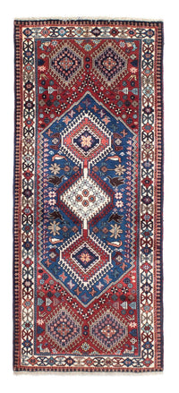 Tapis de couloir Tapis persan - Nomadic - 195 x 80 cm - rouge foncé
