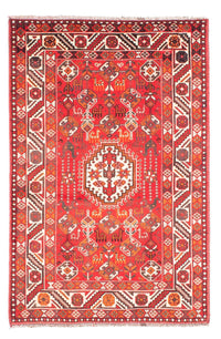 Tapis persan - Nomadic - 159 x 110 cm - rouge
