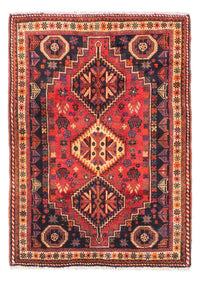 Tapis persan - Nomadic - 163 x 118 cm - rouge foncé