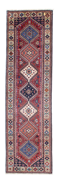 Tapis de couloir Tapis persan - Nomadic - 280 x 80 cm - rouge foncé