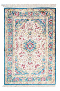 Tapis persan - Ghom - 123 x 77 cm - beige