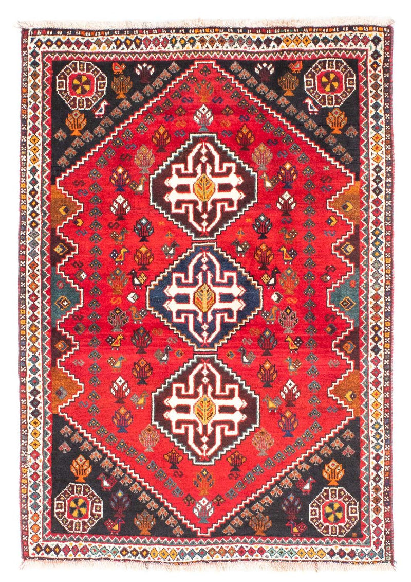 Perserteppich - Nomadic 151 x 106 cm - dunkelrot