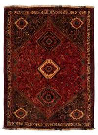 Tapis persan - Nomadic - 273 x 203 cm - rouge foncé