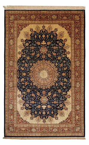 Seidenteppich - Ghom Seide - Premium 216 x 132 cm Teppichbrücke