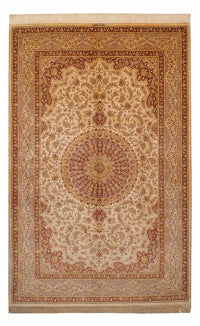 Tapis en soie - Ghom soie - Premium - 237 x 154 cm - marron