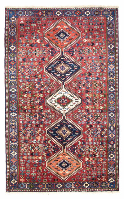 Yalameh Tapis 130x217cm - Tapis persan - rouge foncé