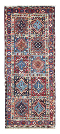 Tapis de couloir Tapis persan - Nomadic - 196 x 80 cm - bleu