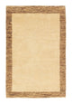 Gabbeh Teppich Indus 102x155cm - Wollteppich - beige