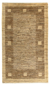 Tapis Gabbeh - Indus - 126 x 77 cm - marron clair