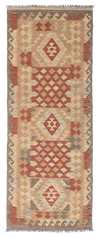 Tapis de couloir Tapis Kelim - Oriental - 212 x 79 cm - marron clair