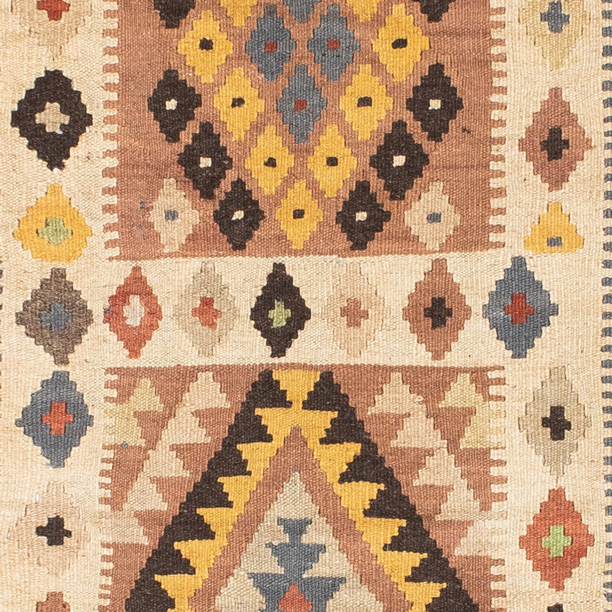 Kelim Teppich - Oriental 208 x 82 cm - beige
