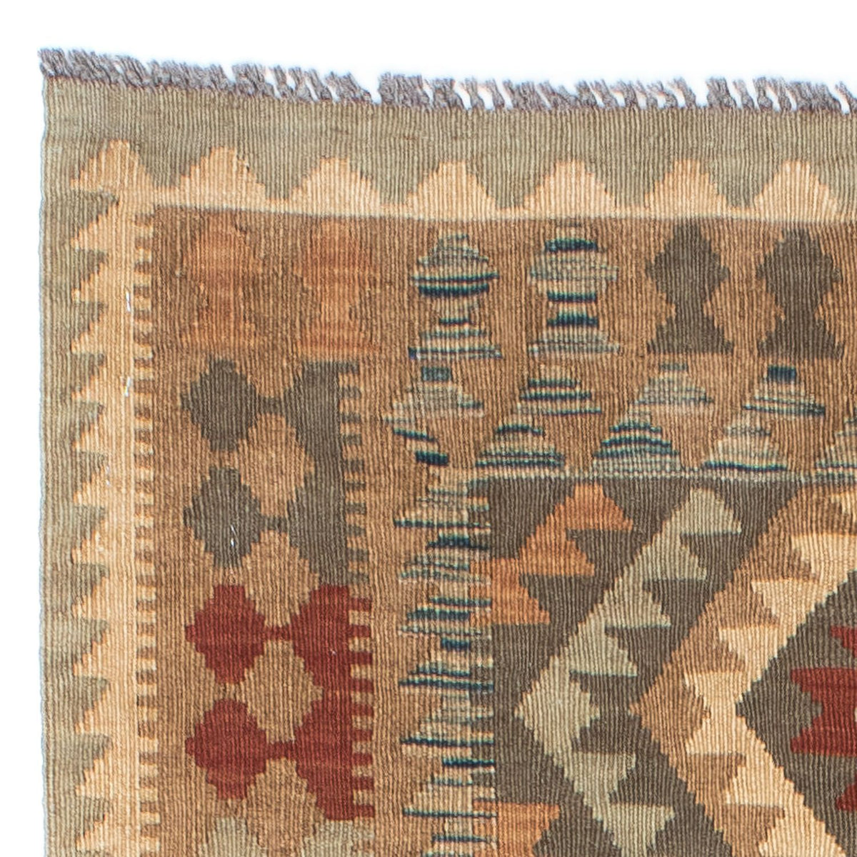 Tapis de couloir Tapis Kelim - Oriental - 192 x 83 cm - marron clair
